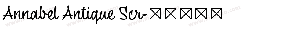 Annabel Antique Scr字体转换